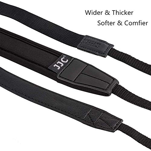 Soft Neoprene Camera Shoulder Neck Strap for Canon EOS R10 R7 M6 M50 Mark II Sony ZV-E1 ZV-E10 A7RV A6600 A6500 A6400 A6300 A6100 Fuji X-T4 X100V X-S10 Panasonic GX85 Olympus OM-5 OM-D E-M10 Mark III