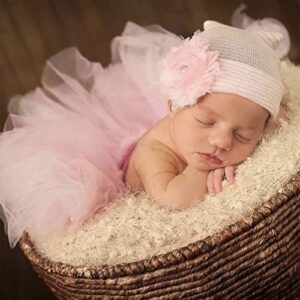 Newborn Photography Props Tutu Skirt with Headband for Baby Girls Newborn Dress Photoshoot Props