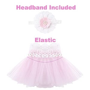 Newborn Photography Props Tutu Skirt with Headband for Baby Girls Newborn Dress Photoshoot Props