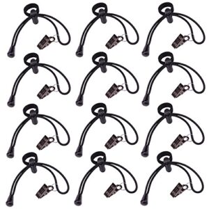 sunmns 12 pack background backdrop clips clamps holder for photography, video and television, black