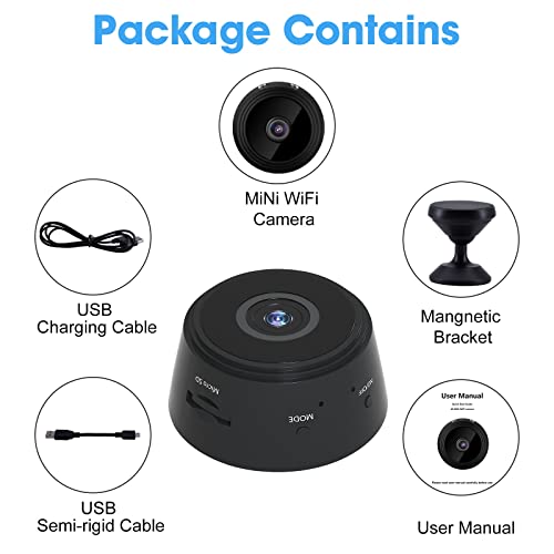 Hidden Camera Wireless Mini spy Camera Hidden Camera WiFi HD 1080P Mini Camera Spy Camera with Motion Detection for Home Security Nanny Pet Camera