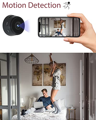 Hidden Camera Wireless Mini spy Camera Hidden Camera WiFi HD 1080P Mini Camera Spy Camera with Motion Detection for Home Security Nanny Pet Camera