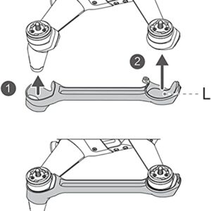 F'wode FPV Drone Arm Bracers Accessories for DJI FPV Drone Accessories 1 Pairs