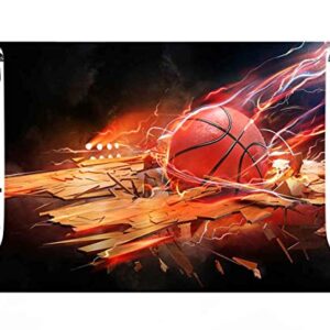 Basketball Flame Backdrop for Party Photography MEETSIOY Intense Basketball Breaks Through The Violent Basketball Aesthetics Background Basketball Fans Party Decorations Banner 7x5ft LSMT1243