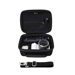xanad black case for sony alpha zv-e10/zv-e10l/ zv-1/zv-1f camera vlogger accessory kit tripod (gp-vpt2 bt) and microphone – with shoulder strap