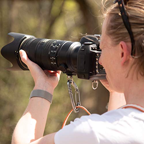 Danger Buddies Camera Carabiner Clip D-Ring - Easily Attach a Carabiner to Your Camera with This 1/4-20 Tripod Mount D-Ring (1-Pack)