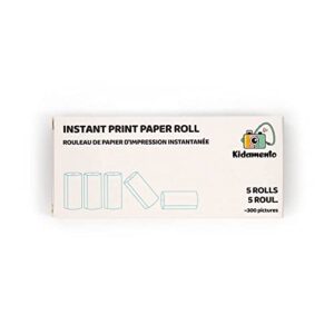 Kidamento Instant Print Kids Camera Original BPA-Free BPS-Free Thermal Printing Paper Roll Refill Set 57mm 2 1/4 Inch Width up to 300 Prints