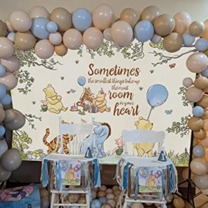 Classic Bear and Friends Photography Backdrop Newborn Baby Shower Decoration Background Boys Girls Birthday Party Backdrop Studio Props 5x3ft