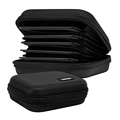 Koah Hard Shell Camera Filter Case - Lens Filter Case for 8 Filters - Protective Photography Filters Case Organizer with Inner Padded Design - Small Holder for Multiple 58mm 67mm 72mm 77mm 82mm 95mm