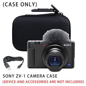 WAIYUCN Hard EVA Carrying Case for Sony ZV-1 Digital Camera Case (small)