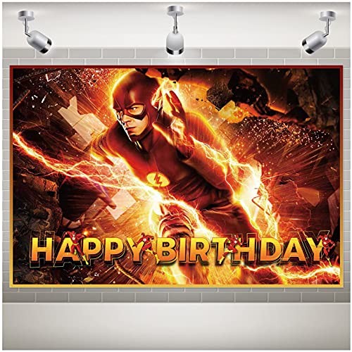 Hero Birthday Party Supplies,Party Supplies Birthday with 5*3ft Background Backdrop Birthday Banner, Party Supplies Birthday Boy Kids for Superhero Theme Party