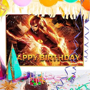 Hero Birthday Party Supplies,Party Supplies Birthday with 5*3ft Background Backdrop Birthday Banner, Party Supplies Birthday Boy Kids for Superhero Theme Party