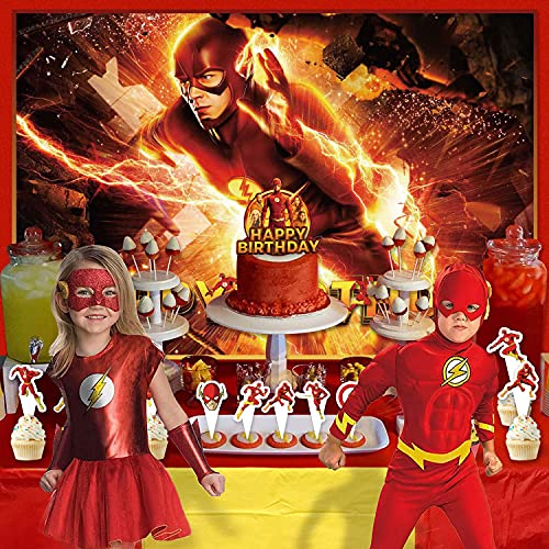Hero Birthday Party Supplies,Party Supplies Birthday with 5*3ft Background Backdrop Birthday Banner, Party Supplies Birthday Boy Kids for Superhero Theme Party