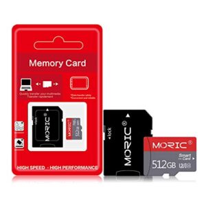 512GB Micro SD Card 512GB High Speed Memory Card Class 10 for Smartphone/Camera/Tablet/Home Monitor, Dash Cam and Drone