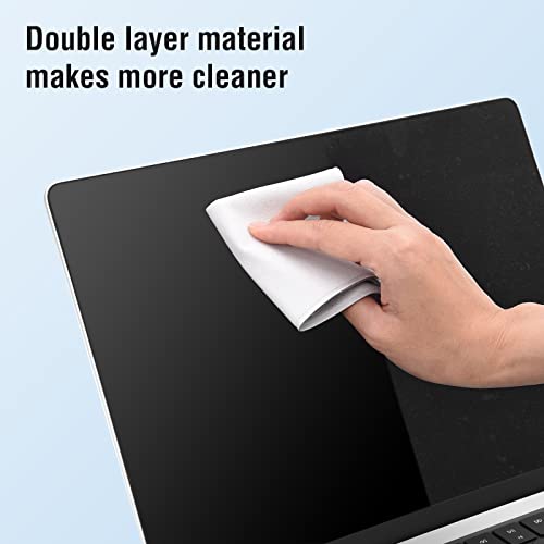 BlueSwan 2-Pack Polishing Cloth Compatible with Apple, MacBook, Camera and Other Electronics Screens, Microfiber Cleaning Cloth, Soft, Nonabrasive Material