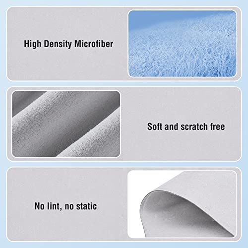 BlueSwan 2-Pack Polishing Cloth Compatible with Apple, MacBook, Camera and Other Electronics Screens, Microfiber Cleaning Cloth, Soft, Nonabrasive Material