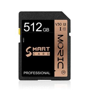 512gb sd card flash memory card class 10 high speed security digital memory card for vloggers,filmmakers, photographers&content curator（512gb