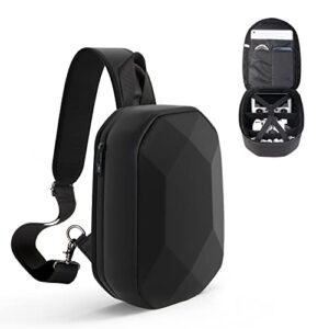 carrying case for dji mini jsver waterproof shockproof backpack case compatible with dji air/dji mavic/dji mini/dji avata remote & smart controller, propellers, battery and accessories