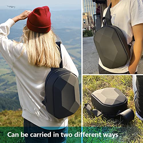 Carrying case for DJI Mini JSVER Waterproof Shockproof Backpack Case Compatible with DJI Air/DJI Mavic/DJI Mini/DJI AVATA Remote & Smart Controller, Propellers, Battery and Accessories