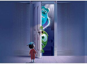 yr monsters university backdrop happy birthday 7×5 monsters inc boo door background monster themed birthday banner for kids party supplies