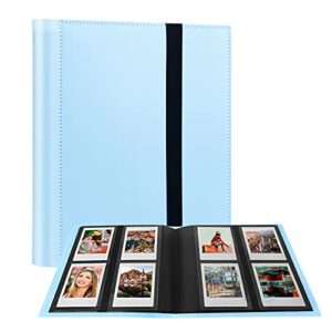 192 Photos Album for Fujifilm Instax Mini Camera, 2x3 Photo Album Book for Fujifilm Instax Mini 11 12 9 90 70 40 8 Instant Camera, Polaroid Snap PIC-300 Z2300 Camera, Polaroid 2”x3” ZINK Pictures,IceBlue