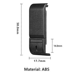 Replacement Side Door Battery Cover for Gopro, Dustproof Pass Through Battery Cover Lid with Type-C Charging Port Repair Part Camera Accessories for Gopro 10/9/11 Black