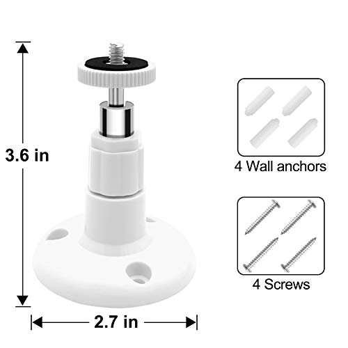 26FT Power Extension Charging Cable with Wall Mount for Wyze Cam Pan/ Wyze Cam Pan v2,Mounting Kit Including Charging and Data Sync Cord,Adjustable 360 Degree Swivel Ceiling Mount and 30 Wire Clips