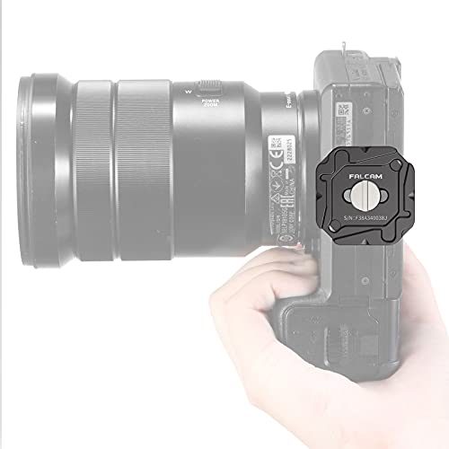 ULANZI FALCAM F38 Camera Quick Release Plate Compatible with PD Capture Camera Clip V3, 38mm Standard Mounting Adapter w 1/4" Screw, Fits for Sony Canon Monopod DSLR Slider (Top Plate Only)