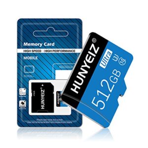 512GB Micro SD Card (Class 10 High Speed) Memory Card for Cameras,Phone,Computer,Game Console,Dash Cam,Camcorder,Drone