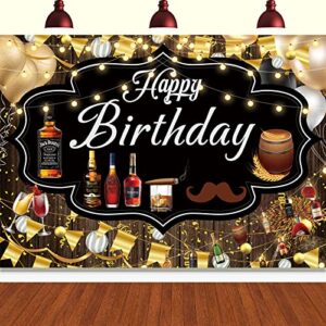 whiskey backdrop,7x5ft whiskey background whiskey banner whiskey party supplies whiskey birthday party decorations for men