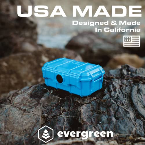 Evergreen 57 Waterproof Dry Box Protective Case - Travel Safe/Mil Spec/USA Made - for Cameras, Phones, Ammo Can, Camping, Hiking, Boating, Water Sports, Knives, & Survival (Red)