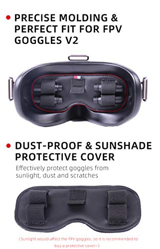 Protect Cover for DJI FPV Goggles V2 Dustproof Sunshade Pad Antenna microSD Card Storage Holder for DJI FPV Combo Accessories