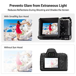 SmallRig Screen Hood Sun Hood Sunshade for Sony Alpha 7S III (A7S III A7S 3) / Alpha 7C (A7C) / ZV-1F / ZV-1 (ZV 1) / FX3 Camera - 3206