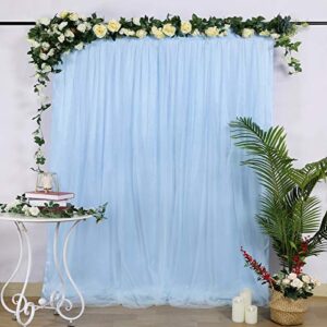 wedding tulle backdrop curtains 5ftx7ft baby blue stage backdrop fabric dessert table background photography decorations
