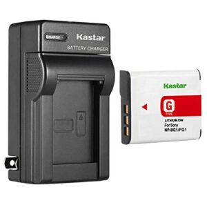 kastar 1-pack np-bg1 battery and ac wall charger replacement for sony cyber-shot dsc-w215, cyber-shot dsc-w220, cyber-shot dsc-w230, cyber-shot dsc-w270, cyber-shot dsc-w275, cyber-shot dsc-w290
