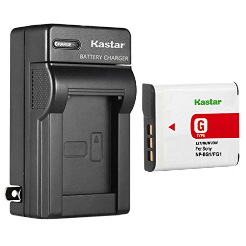 Kastar 1-Pack NP-BG1 Battery and AC Wall Charger Replacement for Sony Cyber-Shot DSC-W215, Cyber-Shot DSC-W220, Cyber-Shot DSC-W230, Cyber-Shot DSC-W270, Cyber-Shot DSC-W275, Cyber-Shot DSC-W290