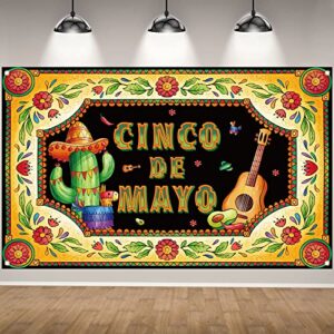 cinco de mayo backdrop for photography mexican banner fiesta party favors cinco de mayo decorations and supplies for home party