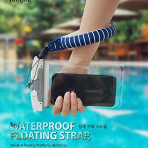 Ringke Waterproof Float Strap (2 Pack), Underwater Floating Strap, Wristband, Hand Grip, Lanyard Compatible with Camera, Phone, Key and Sunglasses (Palm Leaves & Navy Stripes)