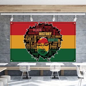 Black History Month Backdrop for Photography Black History Month Banner Pan African American Black History Month Decorations and Supplies for Party