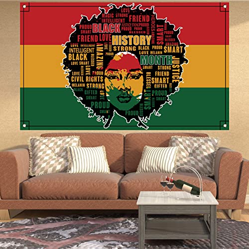 Black History Month Backdrop for Photography Black History Month Banner Pan African American Black History Month Decorations and Supplies for Party