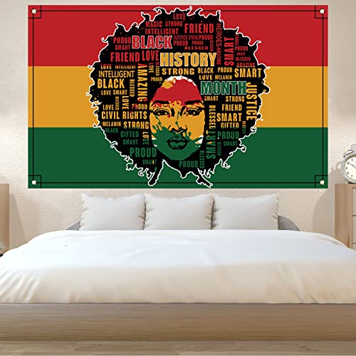 Black History Month Backdrop for Photography Black History Month Banner Pan African American Black History Month Decorations and Supplies for Party