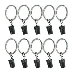 limostudio [set of 10] metal ring clips for studio backdrop background, compatible with backdrop stands, background support stand, curtain ring, drapery ring clip, agg3231