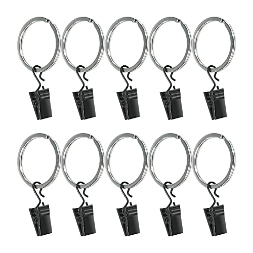 LimoStudio [Set of 10] Metal Ring Clips for Studio Backdrop Background, Compatible with Backdrop Stands, Background Support Stand, Curtain Ring, Drapery Ring Clip, AGG3231