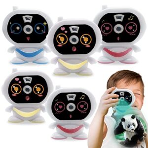 artcreativity 2 in 1 viewfinder camera with projector, set of 6, battery operated projectors with wild animal slides, great safari party favors, zoo party supplies, & wild one party favors for kids