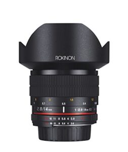 rokinon fe14m-c 14mm f2.8 ultra wide lens for canon (black)