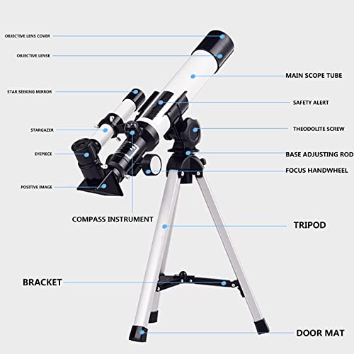 Astronomical Telescope for Kids- Professional Stargazing HD Refractor Telescope 400mm Focal Length, High Magnification Astronomical Telescope to Observe Deep Space Stargazing for Kids Beginners…