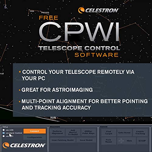 Celestron - NexStar 4SE Telescope - Computerized Telescope for Beginners and Advanced Users - Fully-Automated GoTo Mount - SkyAlign Technology - 40,000+ Celestial Objects - 4-Inch Primary Mirror