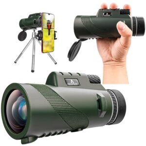 monocular telescope for smartphone, cosmic scope for phone, tech gifts for men, 50x60 night vision monocular for adults high power kid 8-12, bird watching gifts hiking camping spy hunting gear