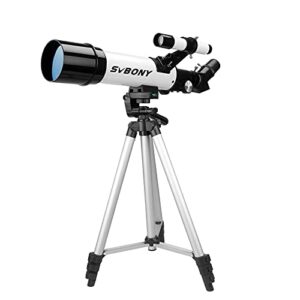 svbony telescope for kids, 60mm portable refractor telescope, multi-coated optics ideal telescope for beginners