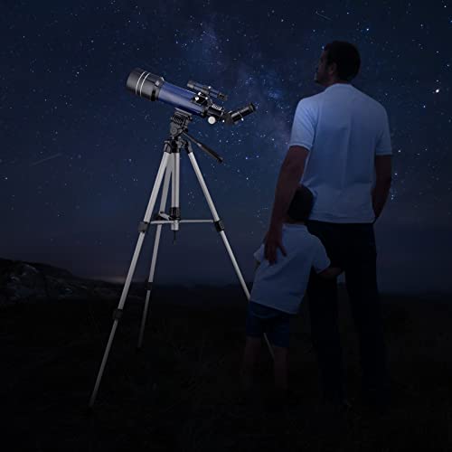 200X High Power Telescope for Astronomy, 400mm Focal 70mm Aperture FMC Refractor Telescopes Full Kit for Kids Adult Beginners